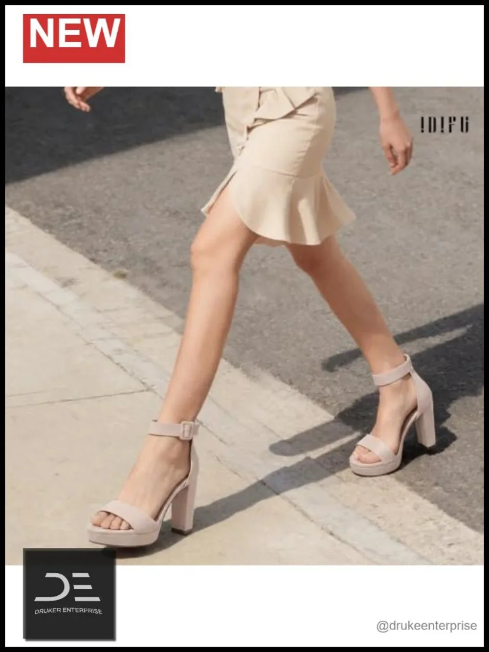 Chunky Block Heel Platform Sandals Ankle Strap Women's